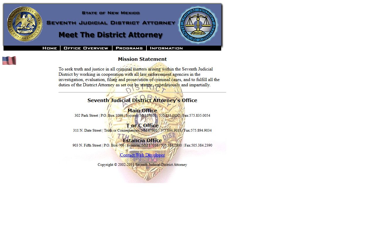 Catron County criminal court records Seventh Judicial District Attorney page