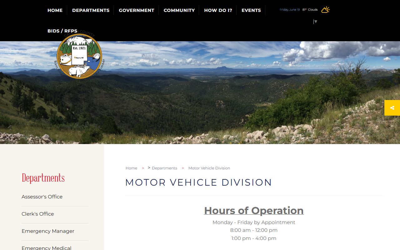 Catron County traffic court records Catron County MVD office page